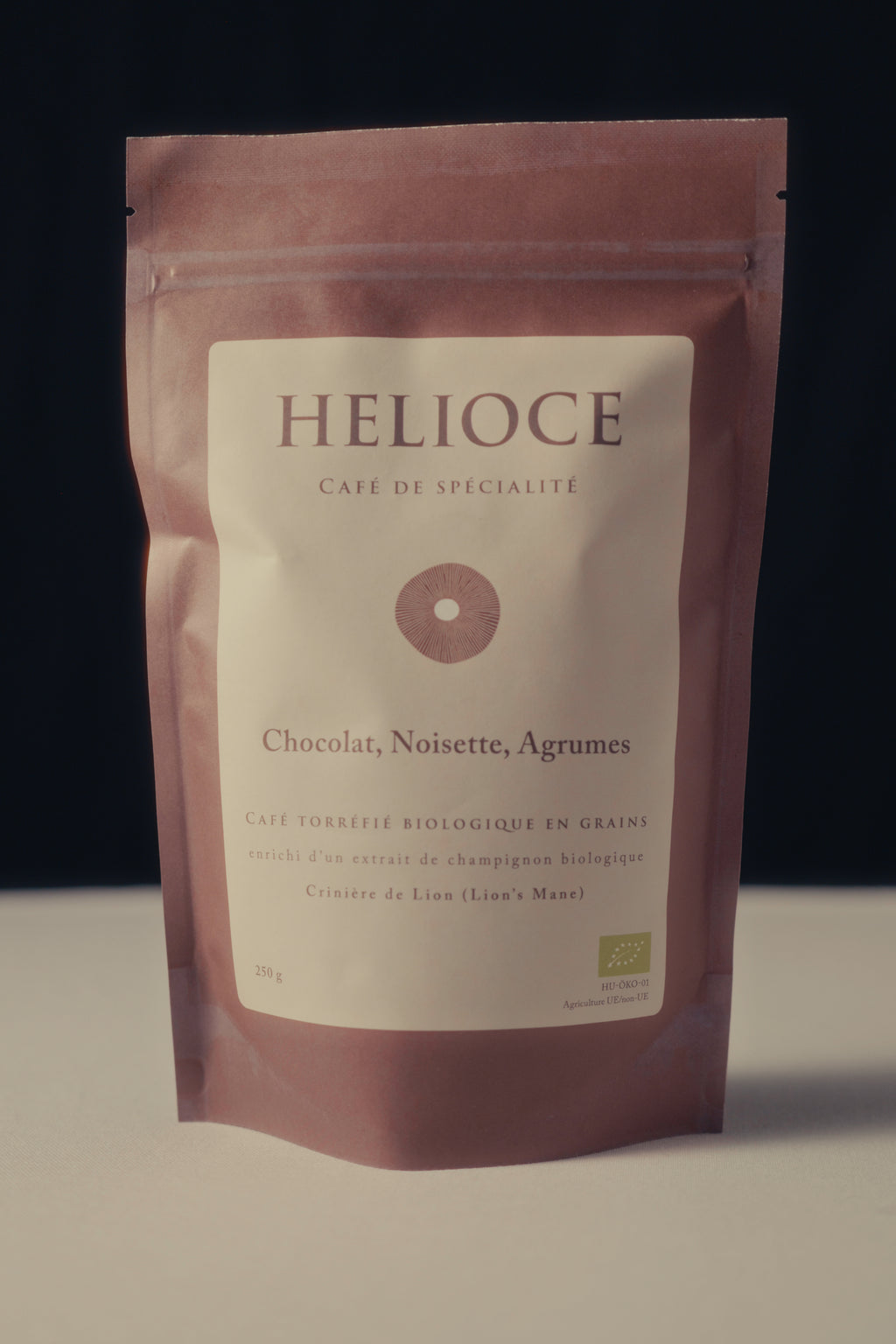 HELIOCE Clarté - Café en grains, enrichi en extrait de champignon Crinière de Lion (Lion's Mane)