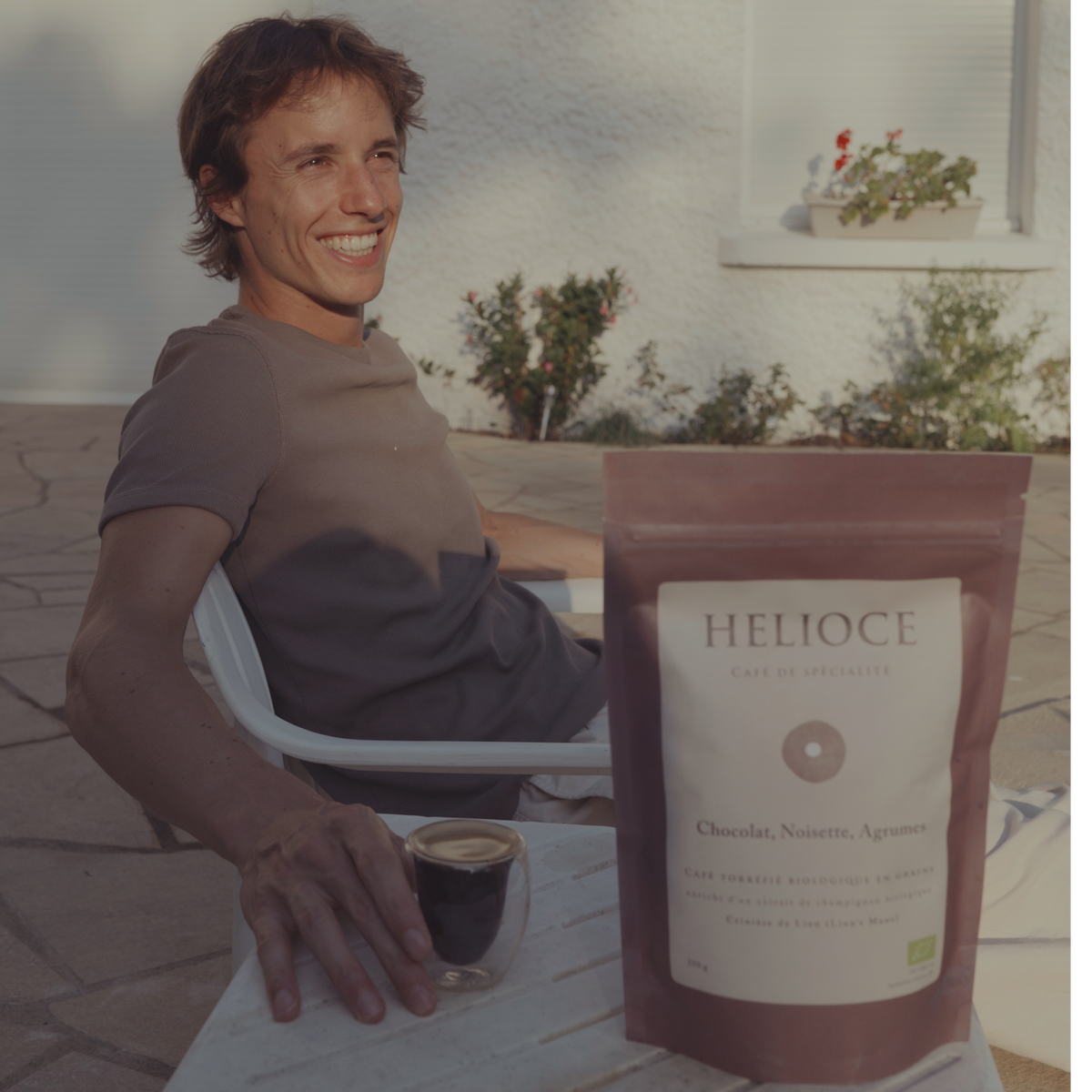 HELIOCE Clarté - Coffee Beans, enriched with Lion's Mane Mushroom Extract
